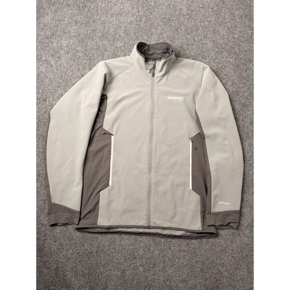 Mens Fleece Patagonia Polartec Full Zip Jacket Gray Size M